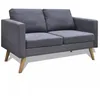 Image de CanapÃ© Ã 2 Places Tissu Gris FoncÃ©