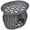 Image de Vidaxl Arbre/Maison Ã Chat Avec Coussin Saule