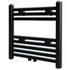 Image de SÃ¨che-serviettes eau chaude Ã  rails droits Noirs de 480 x 480 mm