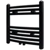Image de SÃ¨che-serviettes eau chaude Ã  rails incurvÃ©s Noirs de 480 x 480 mm