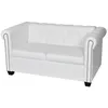 Image de CanapÃ© Chesterfield 2 places avec dÃ©tails capitonnÃ©s et cloutÃ©s et accoudoirs incurvÃ©s