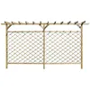 Image de ClÃ´ture Treillis Jardin Avec Pergola En Bois ImprÃ©gnÃ© Vert 335x200 Cm