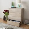 Image de Vidaxl Buffet Avec 4 Tiroirs 60 X 30,5 X 71 Cm Couleur De ChÃªne