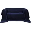Image de vidaXL Housse de canapÃ© Micro-suÃ¨de Bleu marine 140x210 cm