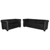 Image de Canapés 2 places VidaXL  Canapé  Chesterfield 2 et 3 places noir P31600014