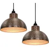 Image de Vidaxl Plafonnier 2 Pcs Semi-SphÃ©rique Couleur Cuivre
