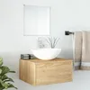 Image de Vidaxl Ensemble De Meubles Salle De Bain 2 Pcs ChÃªne Bois D'ingÃ©nierie 242558