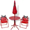 Image de Jeu De Bistro Avec Parasol Pour Enfants Rouge