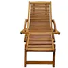 Image de Transats VidaXL  Chaise d'extérieur  Bois d'acacia avec repose-pied P31600671