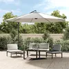 Image de Vidaxl Parasol De Jardin En Porte-Ã-Faux 3,5 M Blanc Sable