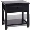 Image de Table De Chevet Bois Noir