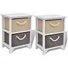 Image de Table De Chevet 2 Pcs Bois