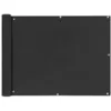 Image de Vidaxl Ãcran De Balcon En Tissu Oxford 90x600 Cm Anthracite