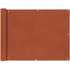 Image de Ãcran De Balcon En Tissu Oxford 90x400 Cm Ocre Marron Vidaxl Vidaxl
