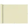 Image de Vidaxl Ãcran De Balcon En Tissu Oxford 75x600 Cm CrÃ¨me