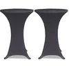 Image de Vidaxl Housse De Table Extensible 60 Cm 2 Pcs Anthracite
