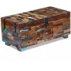 Image de Vidaxl Coffre Table Basse Bois De RÃ©cupÃ©ration Massif 80 X 40 X 35 Cm