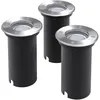 Image de Vidaxl Lampe Led Encastrable Au Sol D'extÃ©rieur 3 PiÃ¨ces Rond