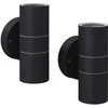 Image de Applique Murale Led D'extÃ©rieur 2 Pcs Inox Vers Le Bas/Haut