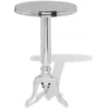 Image de vidaXL Table auxiliaire ronde Aluminium ArgentÃ©