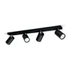 Image de Philips myLiving 5059430PN, Surfaced lighting spot, GU10, 4 ampoule(s), LED, 220-240, Noir