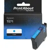 Image de Cartouche compatible Epson T071 (C13T071240) - Cyan