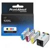 Image de Cartouche compatible HP 920XL (C2N92AE) - 4 couleurs - Grande capacité - Multipack