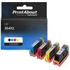 Image de Cartouche compatible HP 364XL (N9J74AE) - 4 couleurs - Grande capacité - Multipack