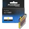 Image de Cartouche compatible Brother LC-1100Y - Jaune