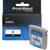 Image de Cartouche compatible HP 940XL (C4907AE) - Cyan - Grande capacité
