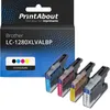 Image de Cartouche compatible Brother LC-1280XLVALBP - 4 couleurs - Grande capacité - Multipack