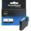Image de Cartouche compatible Epson T061 (C13T061240) - Cyan
