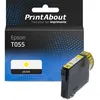 Image de Cartouche compatible Epson T055 (C13T055440) - Jaune