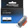 Image de Cartouche compatible Canon CLI-521GY - Gris