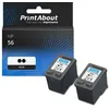 Image de Cartouche compatible HP 56 (C6656AE) - Noir - Multipack