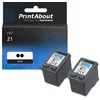 Image de Cartouche compatible HP 21 (C9351AE) 2x Noir - Multipack