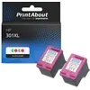 Image de Cartouche compatible HP 301XL (D8J46AE) - pack de 2 - 3 couleurs - Grande capacité - Multipack