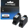 Image de Cartouche compatible HP 78 (C6578A) - 3-couleurs - Multipack