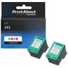 Image de Cartouche compatible HP 343 (C8766EE) - 3-couleurs - Multipack