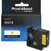Image de Ruban compatible Dymo 45018 (S0720580) - (12 mm) - Noir sur jaune