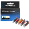 Image de Cartouche compatible Canon PGI-550PGBK / CLI-551BK XL - 5 couleurs - Grande capacité - Multipack