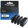 Image de Cartouche compatible HP 950/951XL (C2P43AE) - 4 couleurs - Grande capacité - Multipack