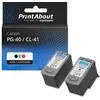 Image de Cartouche compatible Canon PG-40 / CL-41 - Noir + 3 couleurs - Multipack