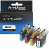 Image de Cartouche compatible Brother LC-127XLVALBP - 4 couleurs - Grande capacité - Multipack