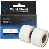 Image de Étiquette compatible Dymo 99010 - (28 mm x 89 mm) 2 rouleaux - Noir sur blanc