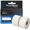 Image de Étiquette compatible Dymo 99012 - (36 mm x 89 mm) 2 rouleaux - Noir sur blanc