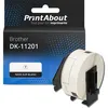 Image de Étiquette compatible Brother DK-11201 - (29 mm x 90 mm) - Noir sur blanc