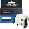 Image de Étiquette compatible Brother DK-11202 - (62 mm x 100 mm) - Noir sur blanc