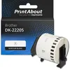 Image de Étiquette compatible Brother DK-22205 - (62 mm) - Noir sur blanc