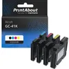Image de Cartouche compatible Ricoh GC-41K (405761) - 4 couleurs - Multipack